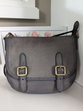 💙GUC Frye Lily Genuine Distressed Leather Adjustable Crossbody Bag w/Buckles